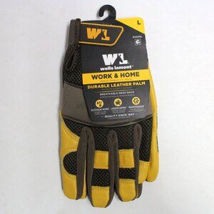 Wells Lamont Work & Home Men's L Grain Leather Gloves